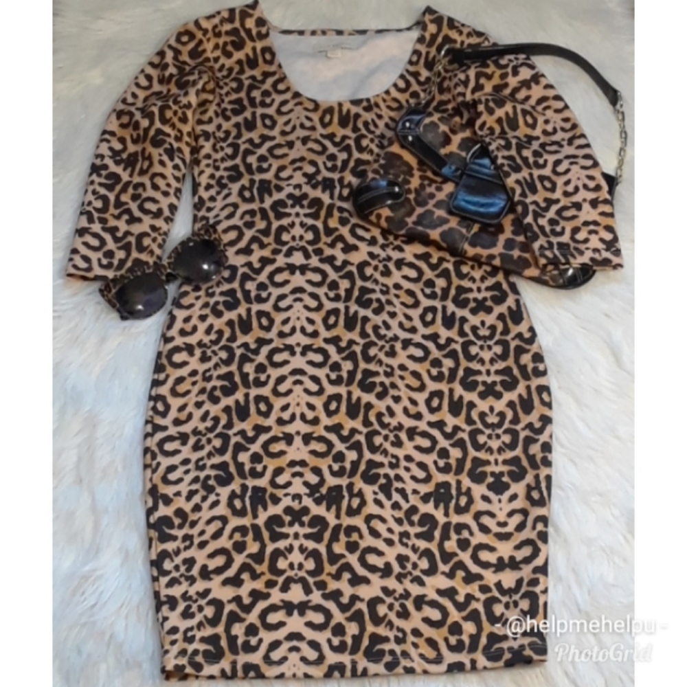 Nicki Minaj Leopard Print Dress NWOT - Picture 3 of 16